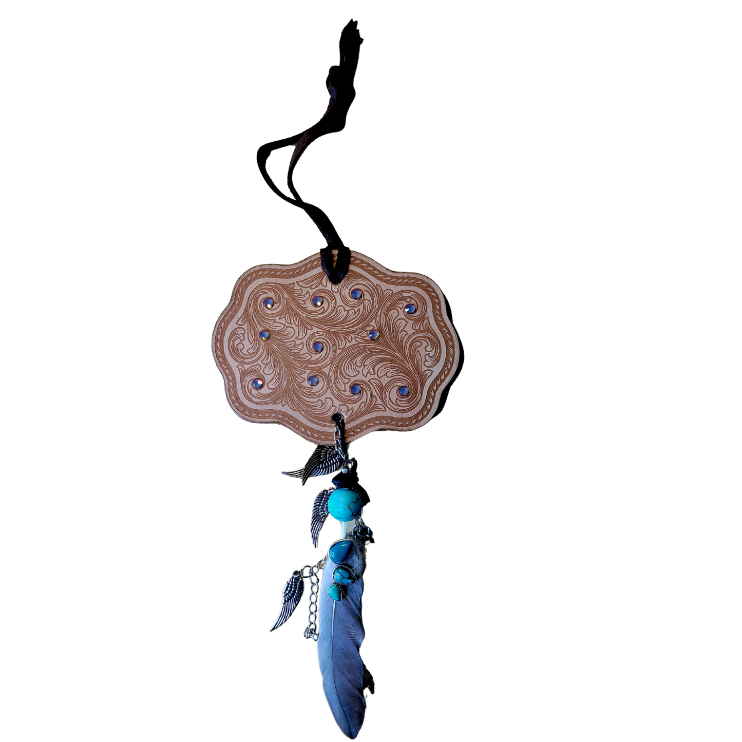 Leather Rear-view Mirror or Saddle Charms